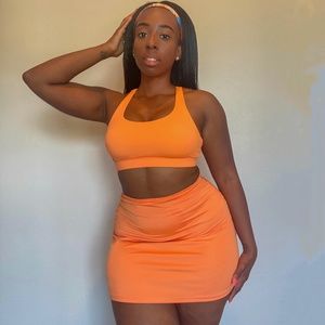 Glowmode top and skort workout  set